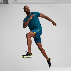 Puma - pantofi alergare pentru barbati Electrify NITRO 3 - negru verde fluo Lime Pow alb - Img 8