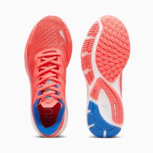 Puma - pantofi alergare pentru femei Velocity Nitro 2 - portocaliu Orhidee alb albastru Ultra - Img 2