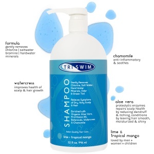 Șampon Triswim Hair Shampoo - limete și mango tropical - 946ml - Img 2