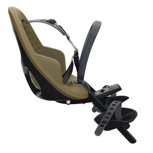 Scaun pentru copii, cu montare pe bicicleta in fata - Thule Yepp 2 Mini Front mounted, Nutria Green - Img 2