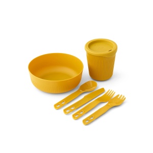 Set Vase De Gatit Sea To Summit Passage Dinnerware Set 1 Person [6 Piece] Arrowwood Yellow