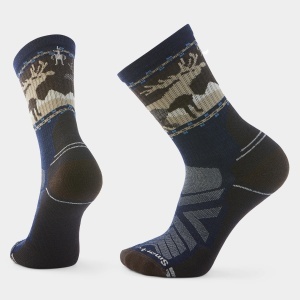 Smartwool - sosete merino - Crew | Light Cushion | Hike Mountain Moose - Deep Navy - L (42-45)