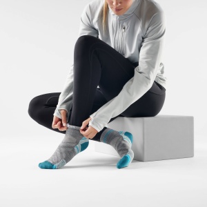 Șosete Merino hiking Smartwool Hike - gri Medium Gray - femei | Ankle | Targeted Cushion - Img 2