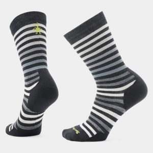Șosete Merino Smartwool Everyday Spruce Street - negru/alb | Crew | Relaxed Fit