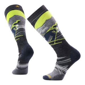 Sosete Schi Barbati Smartwool Ski Chute The Moon Over The Calf Light Gray