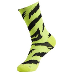 Specialized - Sosete ciclism Soft Air tall - verde fluo negru - Img 2