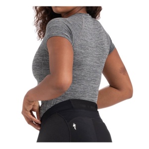 Specialized - tricou ciclism maneca scurta pentru femei Seamless Base Layer SS - gri melanj - Img 6