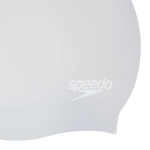 Speedo - casca inot silicon par lung - Alb | Gri - Img 3