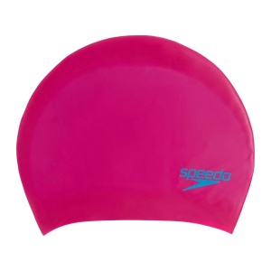 Speedo - casca inot silicon par lung - copii - Roz I Albastru - Img 1