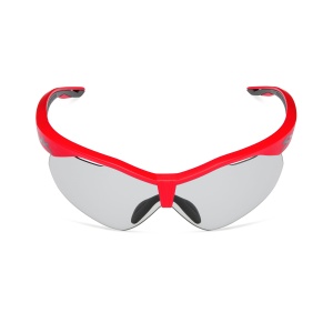 Spiuk - ochelari soare sport fotocromatici Ventix K, 2 lentile de schimb Lumiris II, transparent si negru - rama rosie neagra - Img 3