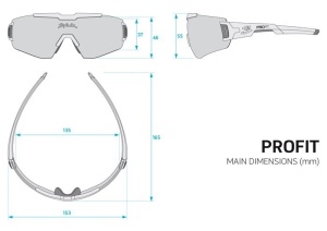 Spiuk - ochelari soare sport Profit, 2 lentile de schimb transparent si rosu oglinda - rama neagra - Img 3