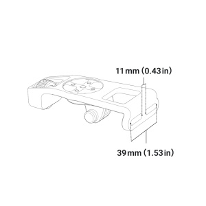 Suport ghidon Insta360 Bike Computer Mount | aluminiu - pentru ghidon clasic - Img 3