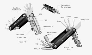Topeak - set chei bicicleta Mini P20 multitool - negru argintiu - Img 10