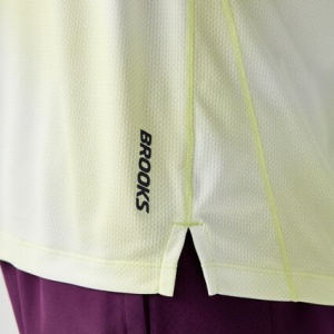 Tricou alergare Brooks Dash Short Sleeve Printed bărbați - galben - Img 4