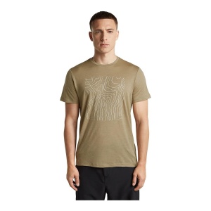 Tricou Barbati Icebreaker Merino 150 Tech Lite Tee Great Heights Beige