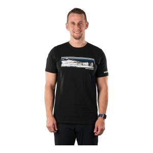 Tricou Barbati Northfinder Hiking From Organic Cotton Bartolom Black
