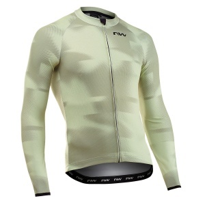Tricou ciclism mânecă lungă Northwave Blade 2 - verde | toamnă-iarnă - Img 2