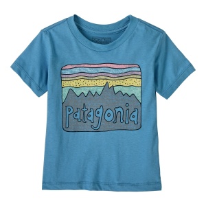 Tricou Copii Patagonia Baby Fitz Roy Skies Shrb