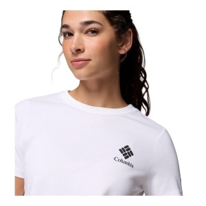 Tricou Femei Columbia Rolling Bend Graphic White - Img 3