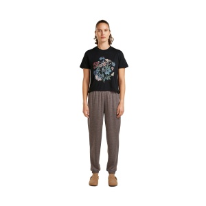 Tricou Femei Icebreaker Merino 150 Tech Lite Crop NZ Flora Negru - Img 3