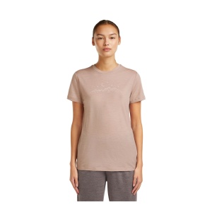 Tricou Femei Icebreaker Merino 150 Tech Lite Sparkling Stars Roz