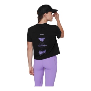 Tricou Femei Mammut Base Cropped Glacier Negru - Img 3