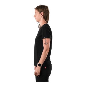 Tricou Femei Northfinder Hiking From Organic Cotton Guadalupe Darkgrey - Img 4