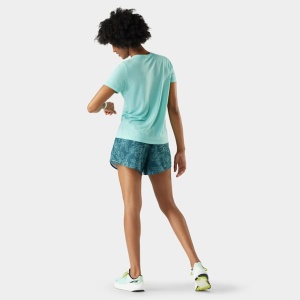 Tricou Merino sport Smartwool Active Mesh - albastru Pacific | femei - Img 2