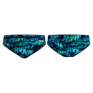 TYR - costum inot copii tip slip - Durafast Lite Brief Seismo - Blue | Green - 24