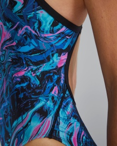 TYR - costum inot intreg pentru femei - Durafast Elite Diamondfit Marmaris Swimsuit - Blue | Pink - 26 (XS) - Img 6