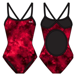 TYR - costum inot intreg pentru femei - Durafast Lite Diamondfit Miasma Swimsuit - Blue - 26 (XS) - Img 20