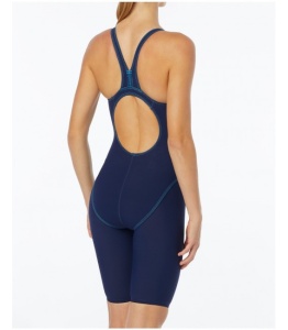 TYR Costum tehnic femei Thresher Open Back - albastru inchis navy