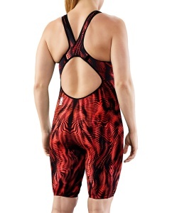 TYR - costum tehnic inot femei - Venzo Open Back - rosu - Img 2