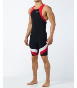 TYR - trisuit carbon cu fermoar pe spate - negru rosu - Img 3