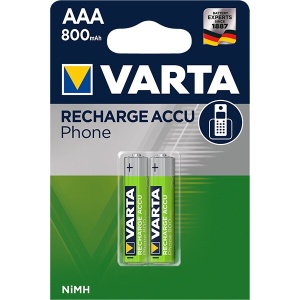 Varta - set acumulatori AAA Recharge Accu Power 800 mAh - set 2 buc AAA - Img 2