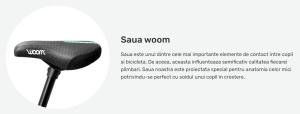 Woom - bicicleta copii 16" Woom 3 AUTOMAGIC, varsta recomandata 4-6 ani (105-120cm) - 6 kg - rosu intens alb - Img 13