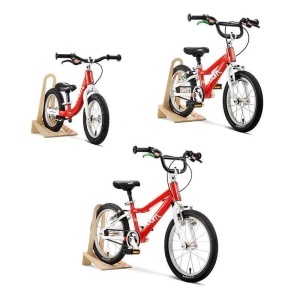Woom - suport bicicleta pe podea tip Rastel lemn pentru biciclete Woom 1,2,3 - maro deschis lemn - Img 7