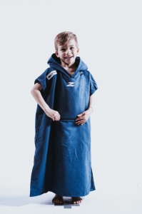 Z3R0D - prosop copii tip poncho - TRANSITION TOWEL KID - albastru navy - Img 3