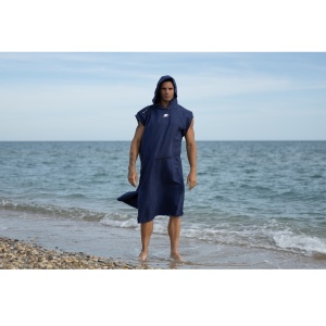 Z3R0D - Prosop tip poncho TRANSITION towel - albastru inchis navy - Img 7