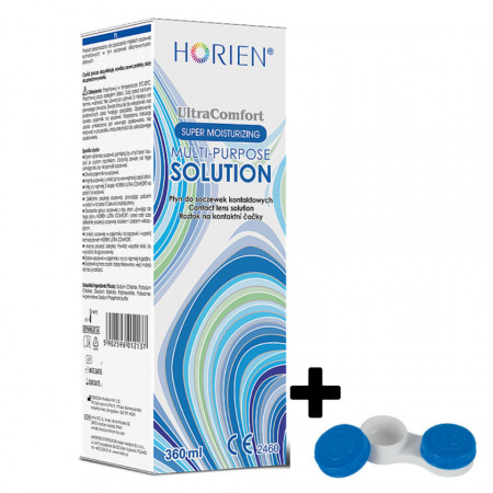 Soluție Întretinere Lentile Horien™ UltraComfort 120 ml + Suport lentile