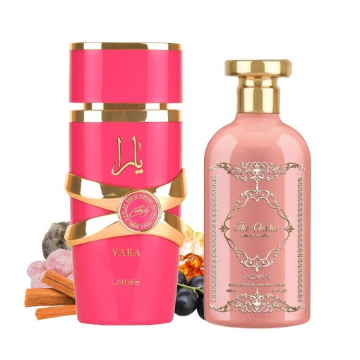 Pachet 2 produse, Yara Candy Lattafa si The Charm by Adyan, 100ml