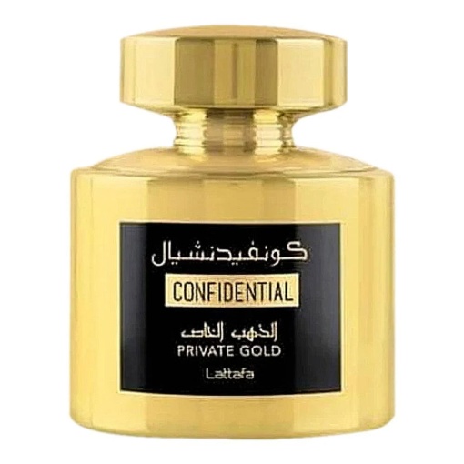 Арабски парфюм Confidential Private Gold от Lattafa, парфюмна вода 100 мл, за жени