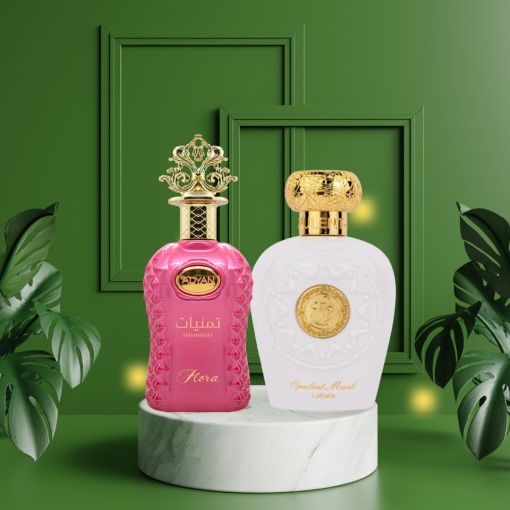 Пакет от 2 продукта, Thamniyat Flora от Adyan и Opulent Musk от Lattafa, 100 ml