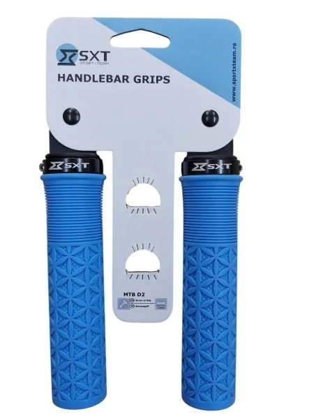 MANSOANE MTB SXT ZN-047 - 130 MM LOCK-ON ALBASTRU - Img 2