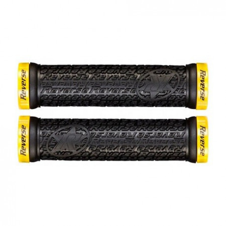 Mansoane Reverse Stamp Lock-On 135/30mm Negru/galben - Img 3