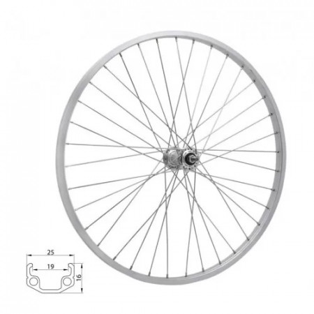 Roata spate 20" RMX 406 x19 butuc filet rulmenți