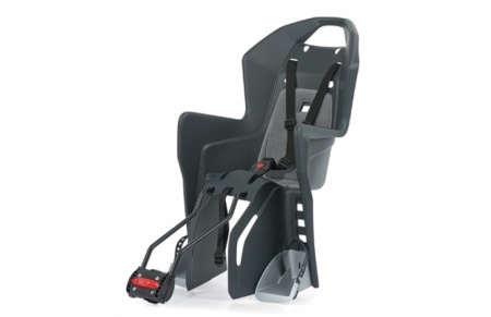 SCAUN COPII - POLISPORT - KOOLAH 29, FFS, spate, fixare spate cadru ( teava sa ), ECO QUICK, recomandat ptr.cadre 29” si cadre mici: 26''/27.5'', gri inchis/argintiu