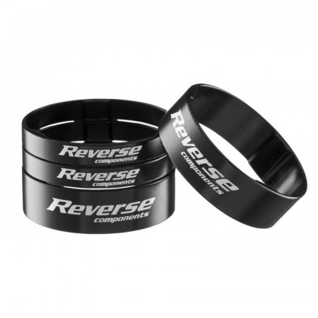 Set distantiere Reverse Ultra-Light 1.1/8 aluminiu negru