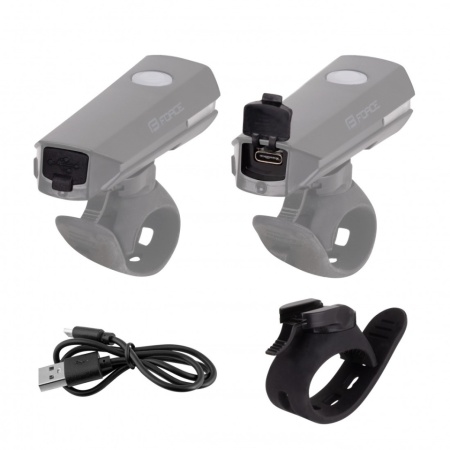 Far fata Force Flux 200 Lumeni USB negru - Img 4