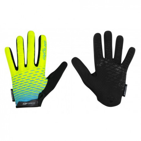 Manusi Force Force MTB Angle, fluo/albastru M - Img 5